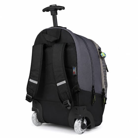 kid2214-sac-a-dos-a-roulettes bodypack comete 2 compartiments gris 002
