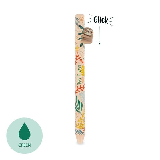 leghug0006-stylo-a-bille-retractable-legami-free-hugs-paresseux-encre-verte-3