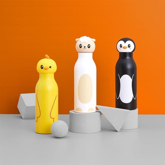 cmpka0806jaune-gourde-enfant-isotherme-acier-inoxydable-swiigo-friends-poussin-400ml