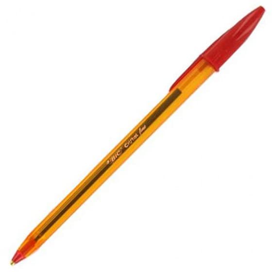 Stylo-bille-Bic-pointe-fine-Corps-plastique-orange-a-capuchon-6565703