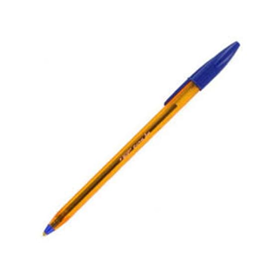 Stylo-bille-Bic-pointe-fine-Corps-plastique-orange-a-capuchon-6565701