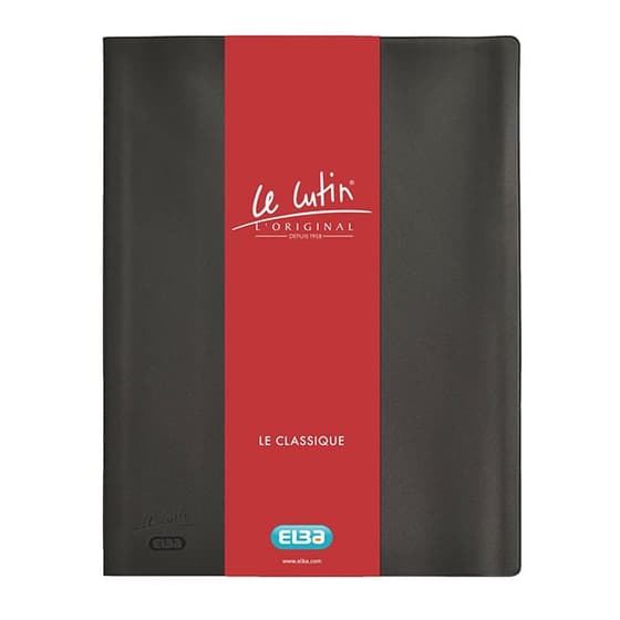 protege-documents-LE-LUTIN-marque-ELBA-100-vues-50-pochettes-A4-en-polypropylène-noir-0829202
