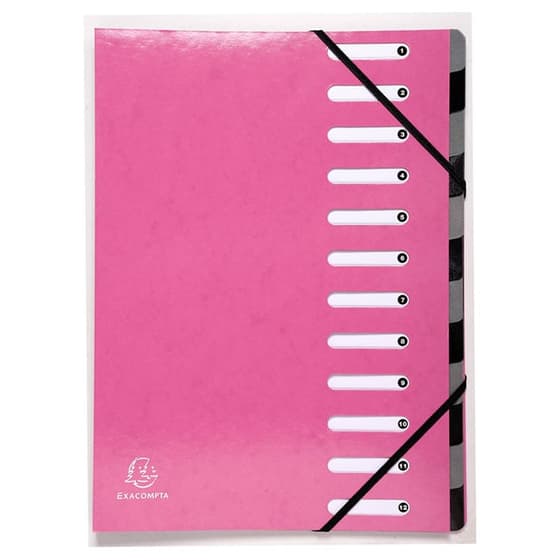 trieur-Harminka-EXACOMPTA-Iderama-12-compartiments-rose-EXA53928E