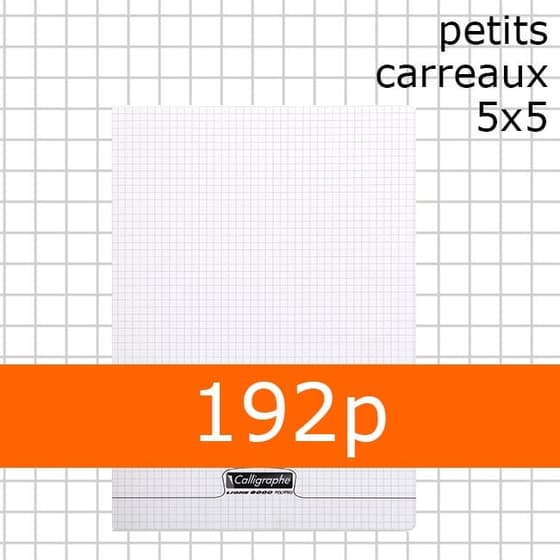 CAH03-0019_Cahier_Polypro_Incolore_24x32_CALLIGRAPHE_Petits Carreaux