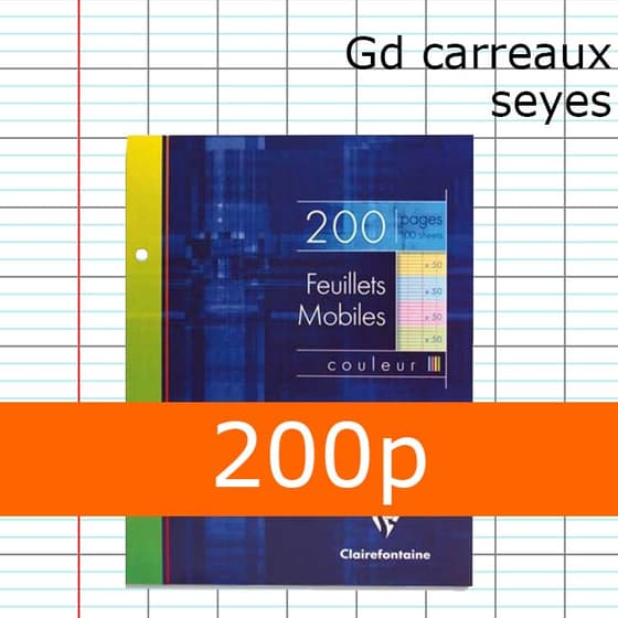 FCP01-0011_200_pages_copies_simples_perforees_17x22cm_CLAIREFONTAINE_grands_carreaux