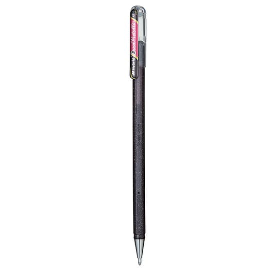 k110dax-stylo-roller-pentel-dualmetallic-encre-gel-métallisee-noir