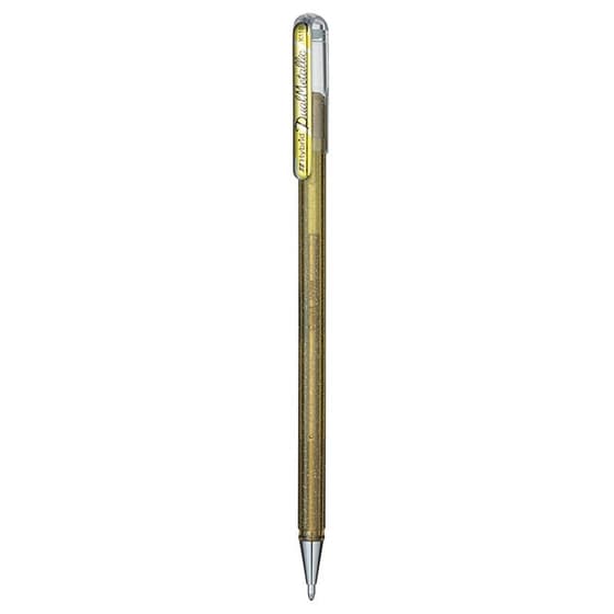 k110dxx-stylo-roller-pentel-dualmetallic-encre-gel-métallisee-or