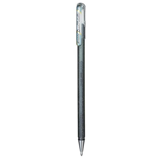 k110dzx-stylo-roller-pentel-dualmetallic-encre-gel-métallisee-argent