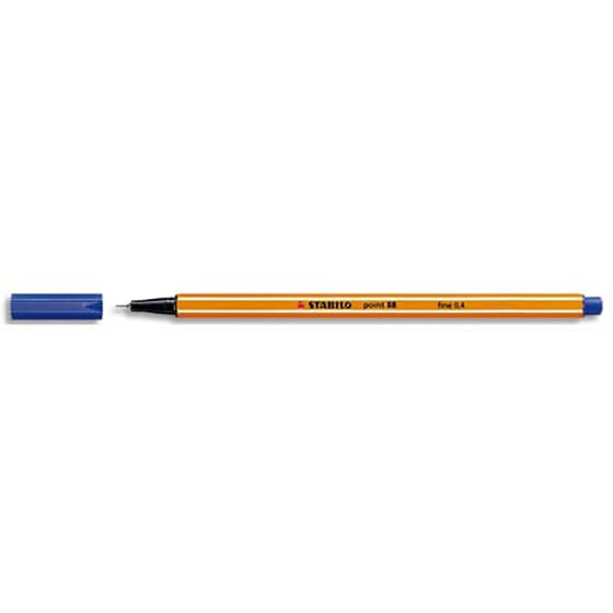 Stylo-feutre-STABILO-Point-88-pointe-fine-Bleu
