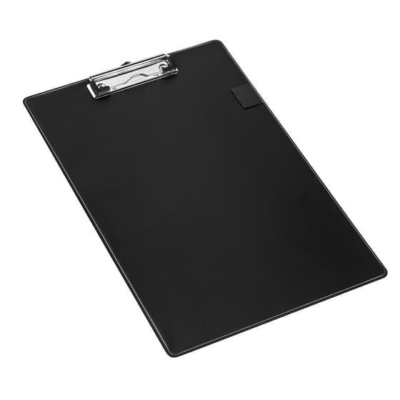 9471605-porte-bloc-noir-a-pince-metal-et-gaine-plastique