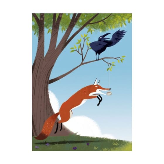 boite de 50 grands bon points vue 1 fables la fontaine