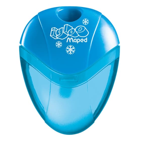 taille-crayon-igloo-1-trou-bleu