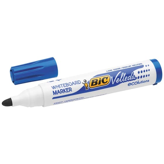 0341101--MARQUEUR BIC VELLEDA POINTE OGIVE bleu