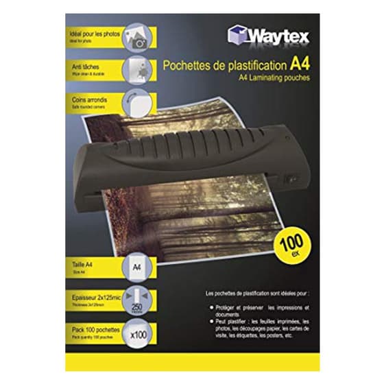 1484918-boite-100-pochettes-a-plastifier-waytex-125