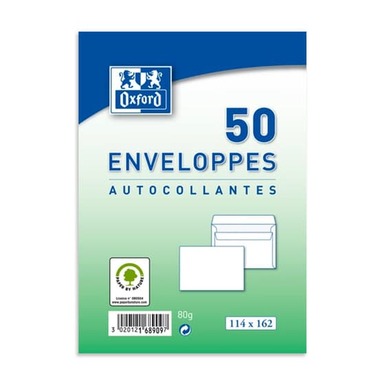 HAM100100242-50-enveloppes-blanches-autocollantes-OXFORD-80g