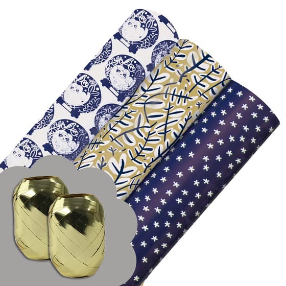 CLA201996C-lot-de-3-rouleaux-de-papier-cadeau-2m-motif-parresseux-2-bolducs-or-clairefontaine