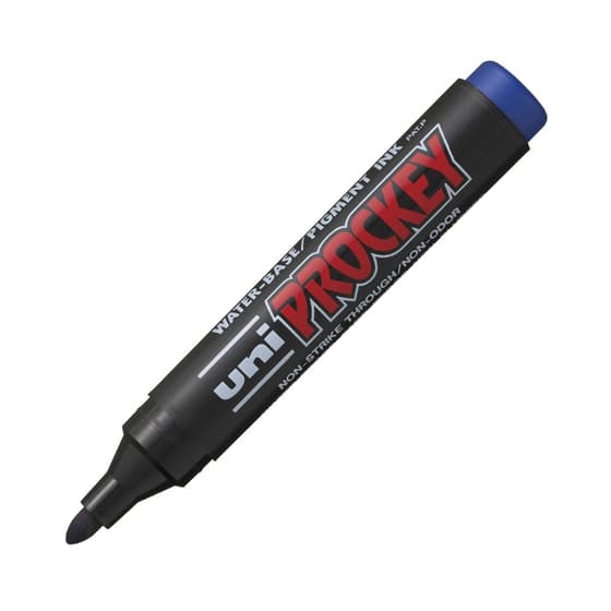 asspm122-marqueur-permanent-uniball-prockey-pointe-conique-moyenne-bleu