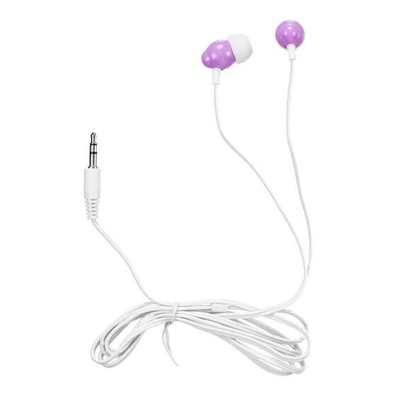 Ecouteurs-audio-BE-MIX-câble-plat-violet