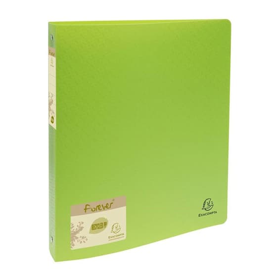 EXA512573EVERT-classeur-souple-a4-exacompta-forever-recycle-4-anneaux-dos-3cm-polypro-vert