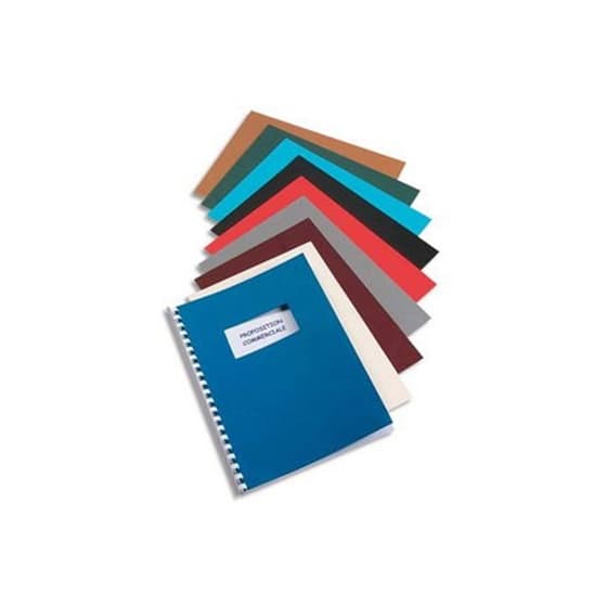1498212- 00 cartons pour documents relies grain cuir couleur ivoire 2