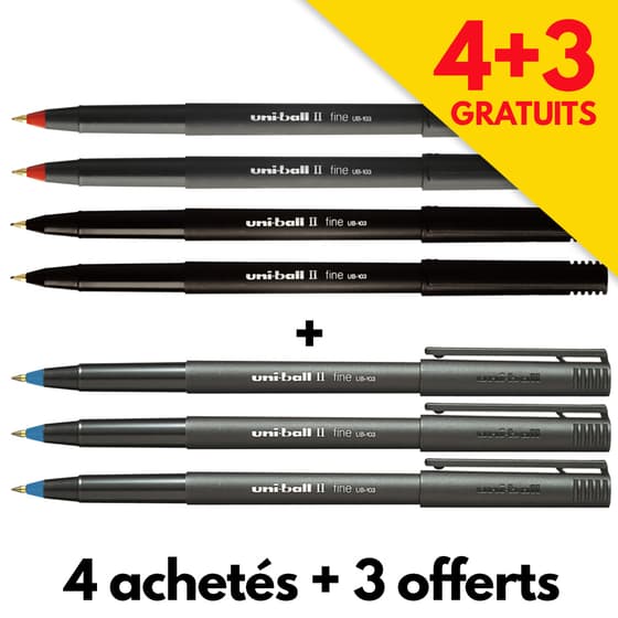 assub103n-stylo-roller-uniball-ii-fine-eco-pointe-moyenne4+3offerts