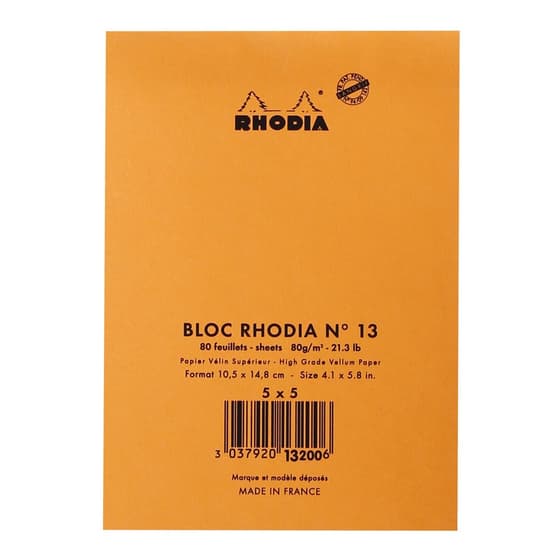 CLA13200C-bloc-rhodia-orange-a6-n13-160-pages-petits-carreaux-5x5-non-perfore-3