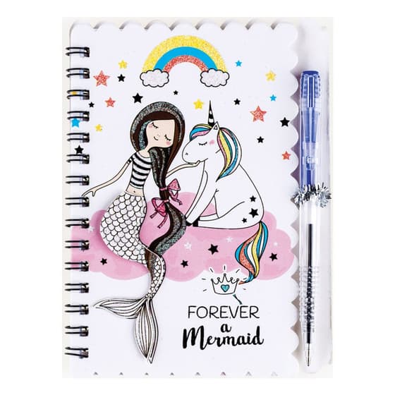 CEN81985-carnet-a-spirale-sirene-a6-60p-ligne-avec-stylo-3