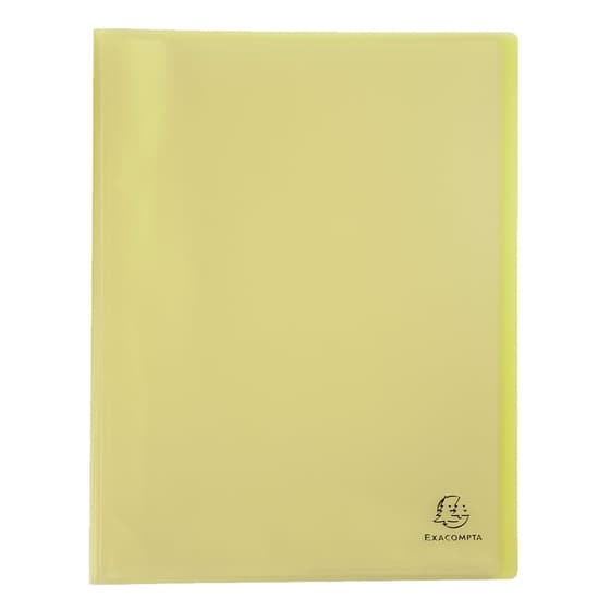 EXA88479E-protege-documents-a4-exacompta-chromaline-pastel-80-vues-40-pochettes-jaune