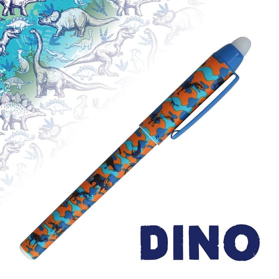 KR24392-stylo-bille-effacable-effacink-dino-orange-encre-bleue-2
