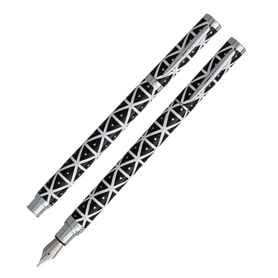 KR23196-Stylo-plume-PLUMINK-metal-Graphik-triangles