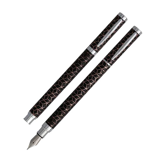 KR23196-Stylo-plume-PLUMINK-metal-Graphik-noir