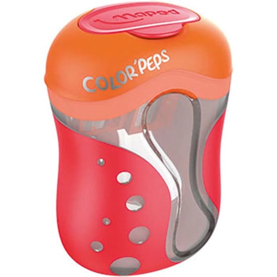 taille-crayons-2-trous-color-peps-maped-bicolore-orange-rouge-MAP043111