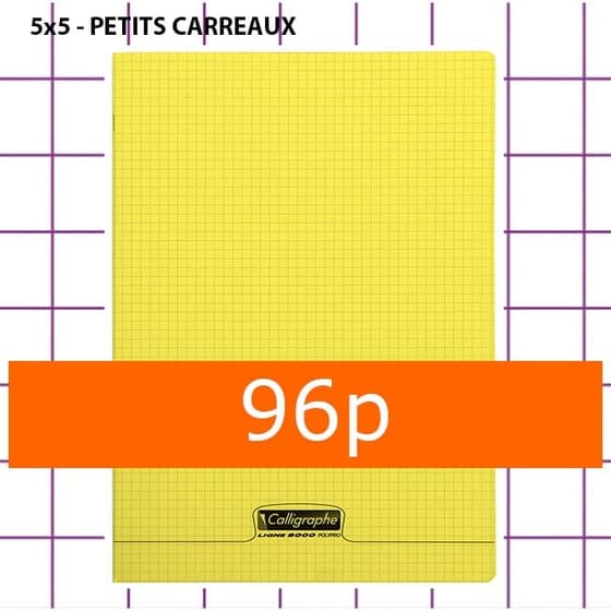cahier-clairefontaine-18092C_fac-JAUNE-96p-5x5