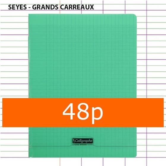 cahier-clairefontaine-vert-48p-seyes