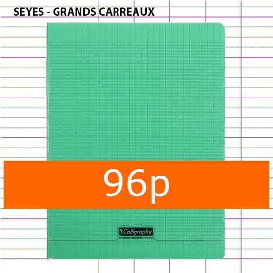Cahier-24x32-séyès-couverture-plastique-verte-96pages-7048804