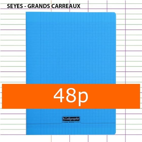 cahier-clairefontaine-A4-bleu-48p-seyes