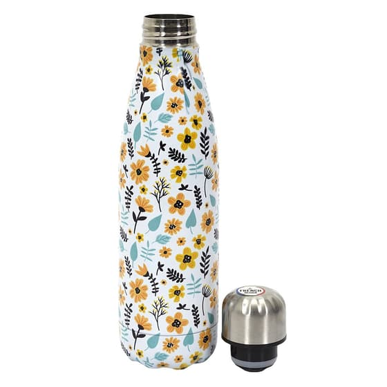 CMPKA4827BLANC-gourde-inox-isotherme-flowers-50cl-blanc-jaune-2
