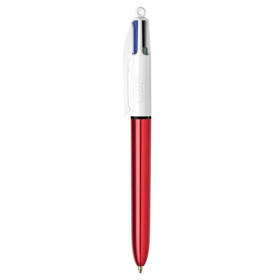 BIC982877-stylo-bille-4-couleurs-bic-shine-corps-rouge-metallise