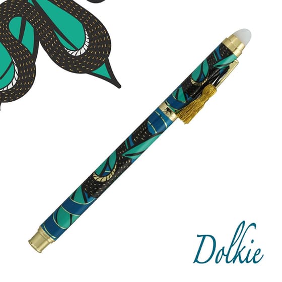 carkr24526snake-stylo-bille-effacable-metal-effacink-dolkie-snake-encre-bleue-2