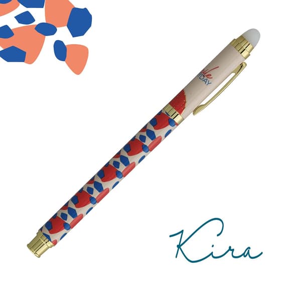 carkr24534smile-stylo-bille-effacable-metal-effacink-kira-smile-encre-bleue-2