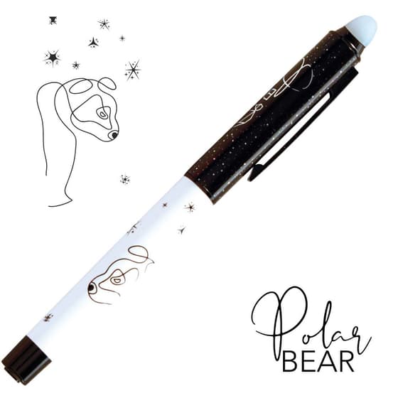 CARKR24649BLIST-stylo-bille-effacable-metal-effacink-polar-bear-tatoo-encre-bleue-3