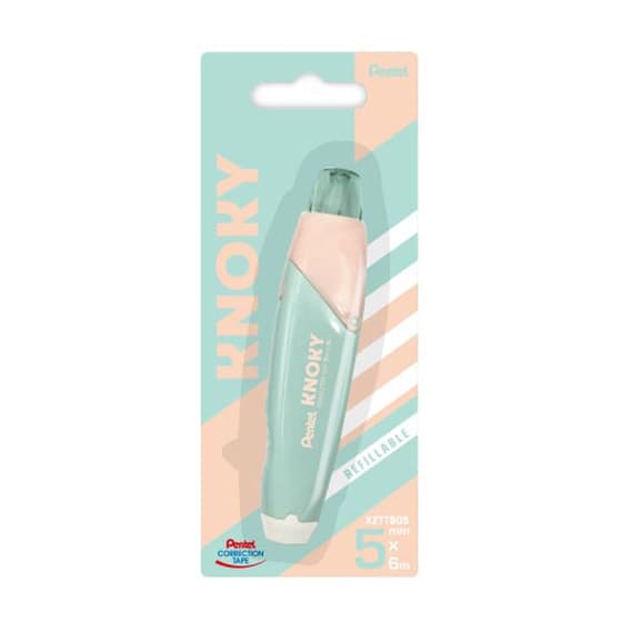 PENXZTT805KWY-correcteur-retractable-pentel-knoky-vert-pastel-6m-x-5mm