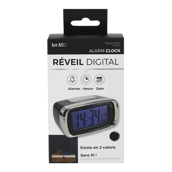 Radio-réveil de chevet, numérique, LED FM en bambou, bois électronique