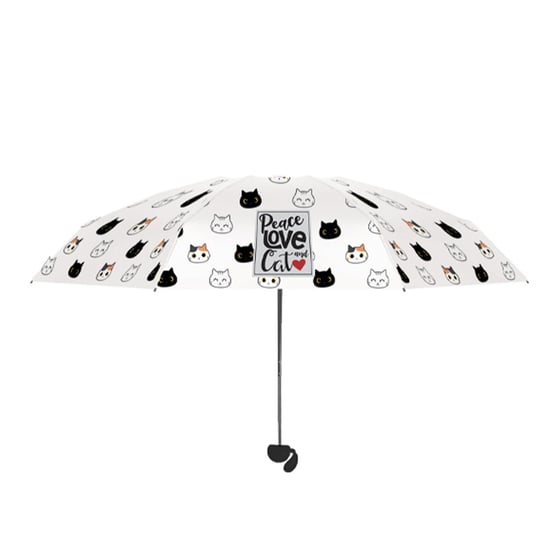 Parapluie transparent cloche chat