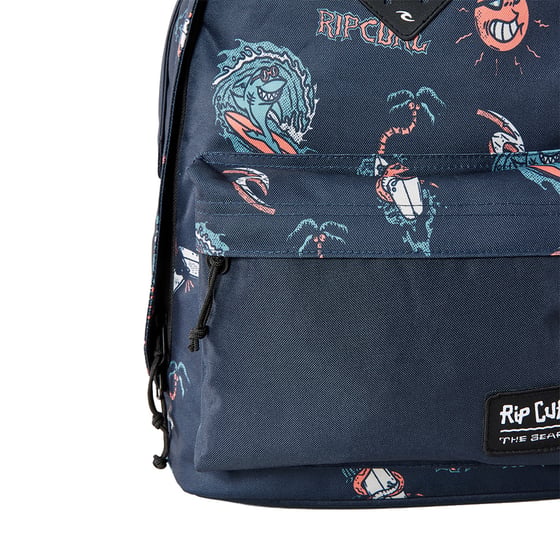 Sac à dos Glitter Butterfly ANONYM 2 compartiments bleu marine : Chez