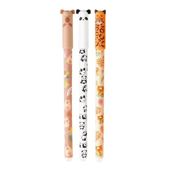 FYJCXCMP 4 Stylos Gel Effaçables Mignons Motif Animaux - Boule Effaceuse, 0.7 Mm, Encre Magique Pour Enfants & École