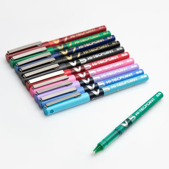 Stylo Roller Fait Main Thème Hawaïen Love - Matières Or, Chrome Et Bois - Neuf