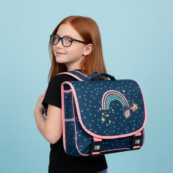 Grand Sac à Dos Cartable CHUPA CHUPS Kiss Me 46 Cm - Rose, DOHE