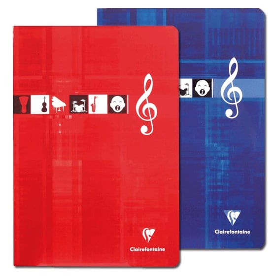 Cahier de musique 12 port?es Papier Ivoire 48 pages(中古品) Cahier de musique A4 48 pages sans spirale : Chez Rentreediscount