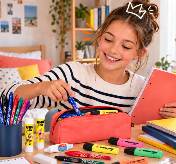 Stylos, colles, gommes... les essentiels du quotidien